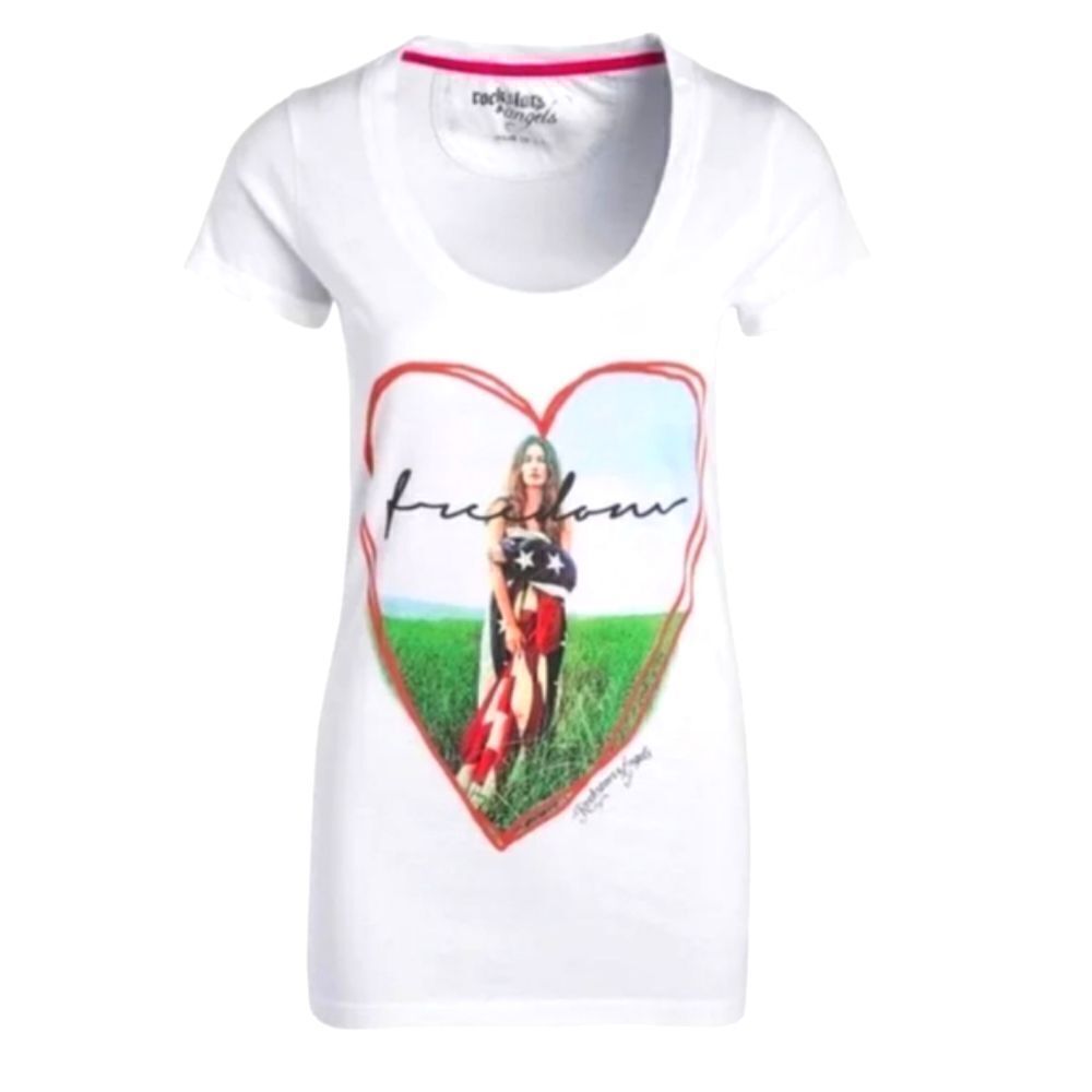 Rockstars and Angels Freedom Tee Shirt American Flag